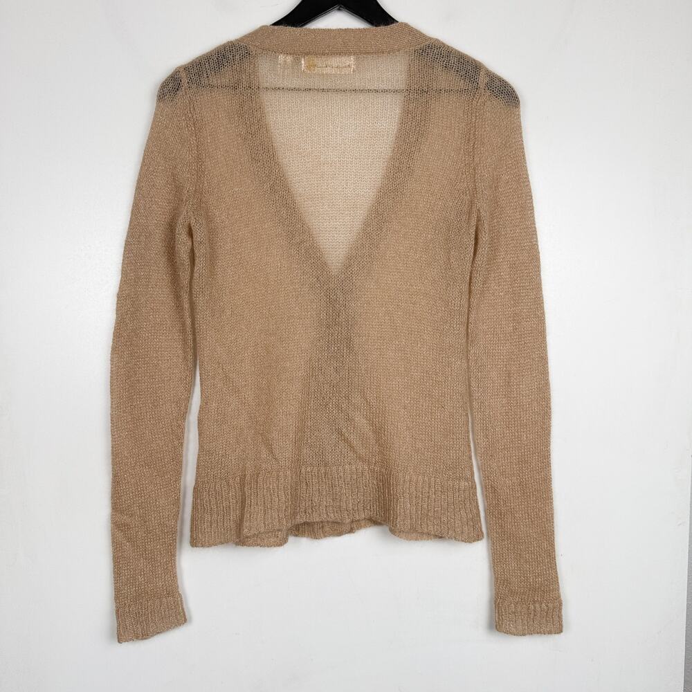 Charlie & Robin Anthropologie Knit Beige Cardigan Sweater - M - Picture 7 of 10
